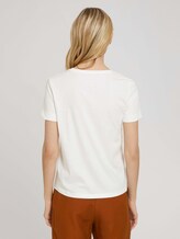 Print T-Shirt mit Bio-Baumwolle - Frauen - Whisper White Print T-Shirt mit Bio-Baumwolle - Frauen - Whisper White - 2 - TOM TAILOR