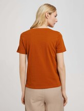 Print T-Shirt mit Bio-Baumwolle - Frauen - Caramel Brown Print T-Shirt mit Bio-Baumwolle - Frauen - Caramel Brown - 2 - TOM TAILOR