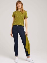Print T-Shirt mit Bio-Baumwolle - Frauen - green white cactus design Print T-Shirt mit Bio-Baumwolle - Frauen - green white cactus design - 3 - TOM TAILOR