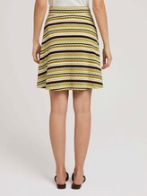 Rock mit strukturiertem Streifenmuster - Frauen - green multicolor stripe Rock mit strukturiertem Streifenmuster - Frauen - green multicolor stripe - 2 - TOM TAILOR
