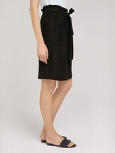 High Waist Rock mit Leinen - Frauen - deep black High Waist Rock mit Leinen - Frauen - deep black - 11 - TOM TAILOR