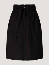High Waist Rock mit Leinen - Frauen - deep black High Waist Rock mit Leinen - Frauen - deep black - 7 - TOM TAILOR