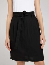 High Waist Rock mit Leinen - Frauen - deep black High Waist Rock mit Leinen - Frauen - deep black - 9 - TOM TAILOR