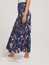 Geprinte maxi rok met volant - Vrouwen - navy floral design Geprinte maxi rok met volant - Vrouwen - navy floral design - 11 - TOM TAILOR
