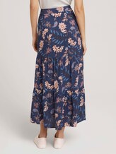 Geprinte maxi rok met volant - Vrouwen - navy floral design Geprinte maxi rok met volant - Vrouwen - navy floral design - 2 - TOM TAILOR