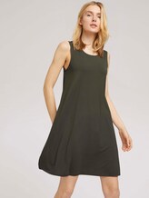 Jersey dress with back details - Women - Grape Leaf Green Jersey dress with back details - Women - Grape Leaf Green - 5 - TOM TAILOR
