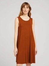 Jerseykleid mit Rückendetail - Frauen - Caramel Brown Jerseykleid mit Rückendetail - Frauen - Caramel Brown - 1 - TOM TAILOR