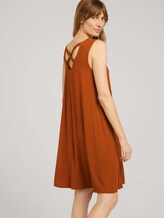 Jerseykleid mit Rückendetail - Frauen - Caramel Brown Jerseykleid mit Rückendetail - Frauen - Caramel Brown - 5 - TOM TAILOR