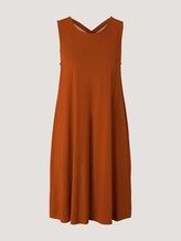 Jerseykleid mit Rückendetail - Frauen - Caramel Brown Jerseykleid mit Rückendetail - Frauen - Caramel Brown - 7 - TOM TAILOR