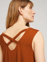 Jerseykleid mit Rückendetail - Frauen - Caramel Brown Jerseykleid mit Rückendetail - Frauen - Caramel Brown - 9 - TOM TAILOR