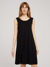 Jerseykleid mit Rückendetail - Frauen - deep black Jerseykleid mit Rückendetail - Frauen - deep black - 1 - TOM TAILOR