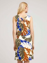 Jersey dress with back details - Women - multicolor botanical design Jersey dress with back details - Women - multicolor botanical design - 2 - TOM TAILOR