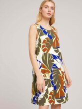 Jersey dress with back details - Women - multicolor botanical design Jersey dress with back details - Women - multicolor botanical design - 5 - TOM TAILOR