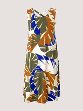 Jersey dress with back details - Women - multicolor botanical design Jersey dress with back details - Women - multicolor botanical design - 7 - TOM TAILOR