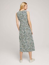 Ärmelloses Midikleid mit Print - Frauen - navy burred floral design Ärmelloses Midikleid mit Print - Frauen - navy burred floral design - 2 - TOM TAILOR