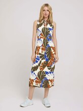 Ärmelloses Midikleid mit Print - Frauen - multicolor botanical design Ärmelloses Midikleid mit Print - Frauen - multicolor botanical design - 1 - TOM TAILOR
