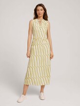 Ärmelloses Midikleid mit Print - Frauen - green watercolor stripe Ärmelloses Midikleid mit Print - Frauen - green watercolor stripe - 1 - TOM TAILOR