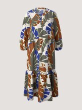 Popeline Midikleid mit Volants - Frauen - multicolor botanical design Popeline Midikleid mit Volants - Frauen - multicolor botanical design - 7 - TOM TAILOR