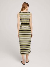 Mouwloze Maxi Jurk met getextureerde streep - Vrouwen - green multicolor stripe Mouwloze Maxi Jurk met getextureerde streep - Vrouwen - green multicolor stripe - 2 - TOM TAILOR