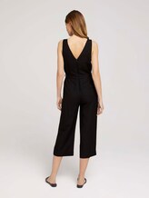 Lockerer Jumpsuit mit Leinen - Frauen - deep black Lockerer Jumpsuit mit Leinen - Frauen - deep black - 2 - TOM TAILOR