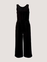 Lockerer Jumpsuit mit Leinen - Frauen - deep black Lockerer Jumpsuit mit Leinen - Frauen - deep black - 7 - TOM TAILOR