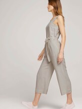 Lockerer Jumpsuit mit Leinen - Frauen - offwhite thin stripe woven Lockerer Jumpsuit mit Leinen - Frauen - offwhite thin stripe woven - 5 - TOM TAILOR