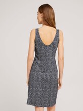 Ärmelloses Jerseykleid mit Knotendetail - Frauen - blue minimal design vertical Ärmelloses Jerseykleid mit Knotendetail - Frauen - blue minimal design vertical - 2 - TOM TAILOR