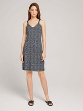 Ärmelloses Jerseykleid mit Knotendetail - Frauen - blue minimal design vertical Ärmelloses Jerseykleid mit Knotendetail - Frauen - blue minimal design vertical - 3 - TOM TAILOR