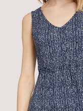 Ärmelloses Midikleid mit Muster - Frauen - blue minimal design vertical Ärmelloses Midikleid mit Muster - Frauen - blue minimal design vertical - 9 - TOM TAILOR