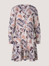 Gemustertes Blusenkleid mit Volants - Frauen - white floral design Gemustertes Blusenkleid mit Volants - Frauen - white floral design - 7 - TOM TAILOR