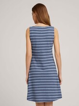 Mouwloze midi-jurk met streep - Vrouwen - blue structure design Mouwloze midi-jurk met streep - Vrouwen - blue structure design - 2 - TOM TAILOR