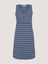 Mouwloze midi-jurk met streep - Vrouwen - blue structure design Mouwloze midi-jurk met streep - Vrouwen - blue structure design - 7 - TOM TAILOR