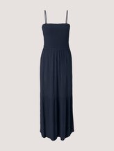 Gerafftes Midikleid mit Spaghettiträgern - Frauen - Sky Captain Blue Gerafftes Midikleid mit Spaghettiträgern - Frauen - Sky Captain Blue - 7 - TOM TAILOR