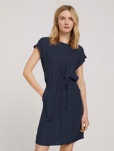 Kurzes Kleid mit Tunnelzug - Frauen - Sky Captain Blue Kurzes Kleid mit Tunnelzug - Frauen - Sky Captain Blue - 1 - TOM TAILOR