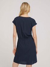 Kurzes Kleid mit Tunnelzug - Frauen - Sky Captain Blue Kurzes Kleid mit Tunnelzug - Frauen - Sky Captain Blue - 2 - TOM TAILOR