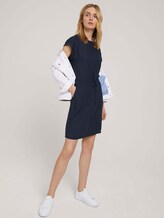 Kurzes Kleid mit Tunnelzug - Frauen - Sky Captain Blue Kurzes Kleid mit Tunnelzug - Frauen - Sky Captain Blue - 3 - TOM TAILOR