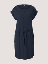 Kurzes Kleid mit Tunnelzug - Frauen - Sky Captain Blue Kurzes Kleid mit Tunnelzug - Frauen - Sky Captain Blue - 7 - TOM TAILOR