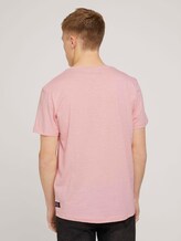 Mottled t-shirt with a chest pocket - Men - soft peach skin Mottled t-shirt with a chest pocket - Men - soft peach skin - 2 - TOM TAILOR Denim