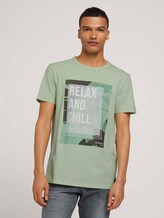 Print T-Shirt - Männer - smooth green Print T-Shirt - Männer - smooth green - 1 - TOM TAILOR Denim