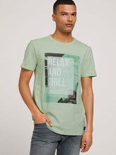 Print T-Shirt - Männer - smooth green Print T-Shirt - Männer - smooth green - 5 - TOM TAILOR Denim
