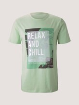 Print T-Shirt - Männer - smooth green Print T-Shirt - Männer - smooth green - 7 - TOM TAILOR Denim