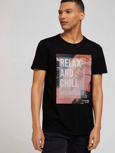 Print T-Shirt - Männer - Black Print T-Shirt - Männer - Black - 5 - TOM TAILOR Denim