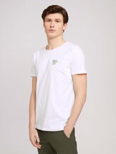 T-Shirt mit kleinem Print - Männer - White T-Shirt mit kleinem Print - Männer - White - 1 - TOM TAILOR Denim