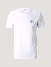 T-Shirt mit kleinem Print - Männer - White T-Shirt mit kleinem Print - Männer - White - 7 - TOM TAILOR Denim