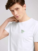T-Shirt mit kleinem Print - Männer - White T-Shirt mit kleinem Print - Männer - White - 9 - TOM TAILOR Denim