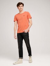T-Shirt mit kleinem Print - Männer - orange lobster T-Shirt mit kleinem Print - Männer - orange lobster - 3 - TOM TAILOR Denim