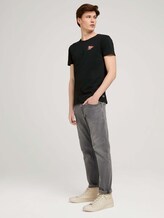 T-Shirt mit kleinem Print - Männer - Black T-Shirt mit kleinem Print - Männer - Black - 3 - TOM TAILOR Denim