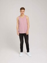 Tanktop met borstzak - Mannen - orange white yd thin stripe Tanktop met borstzak - Mannen - orange white yd thin stripe - 3 - TOM TAILOR Denim