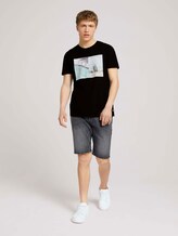 T-shirt with a photo print - Men - Black T-shirt with a photo print - Men - Black - 3 - TOM TAILOR Denim