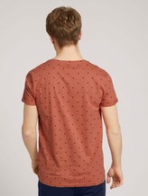 T-shirt met dessin - Mannen - orange mini palm leaf print T-shirt met dessin - Mannen - orange mini palm leaf print - 2 - TOM TAILOR Denim